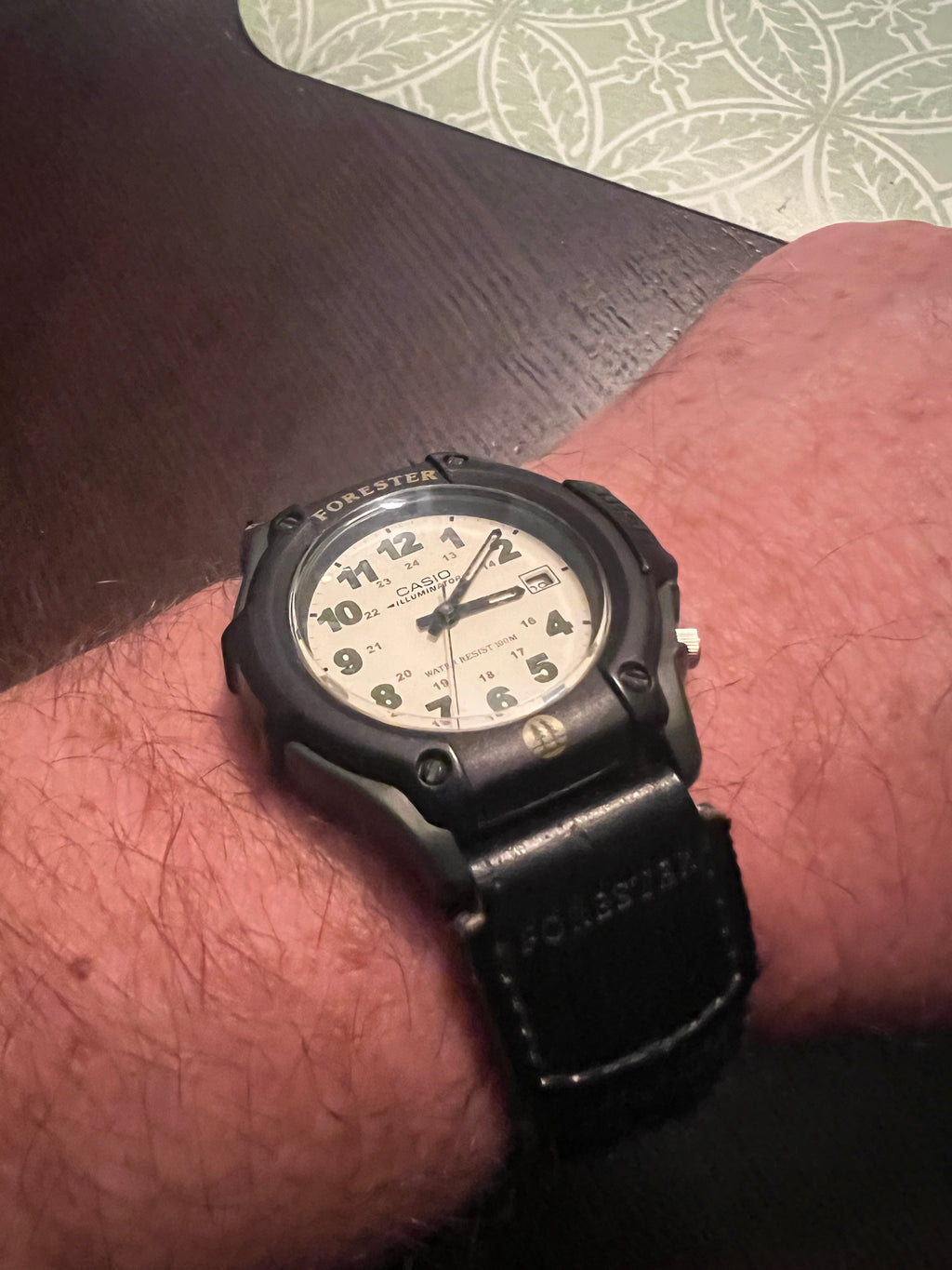 CASIO Forester 1999 FT-500 Nylon Strap Men's Watch New Battery Bright Glow 5170