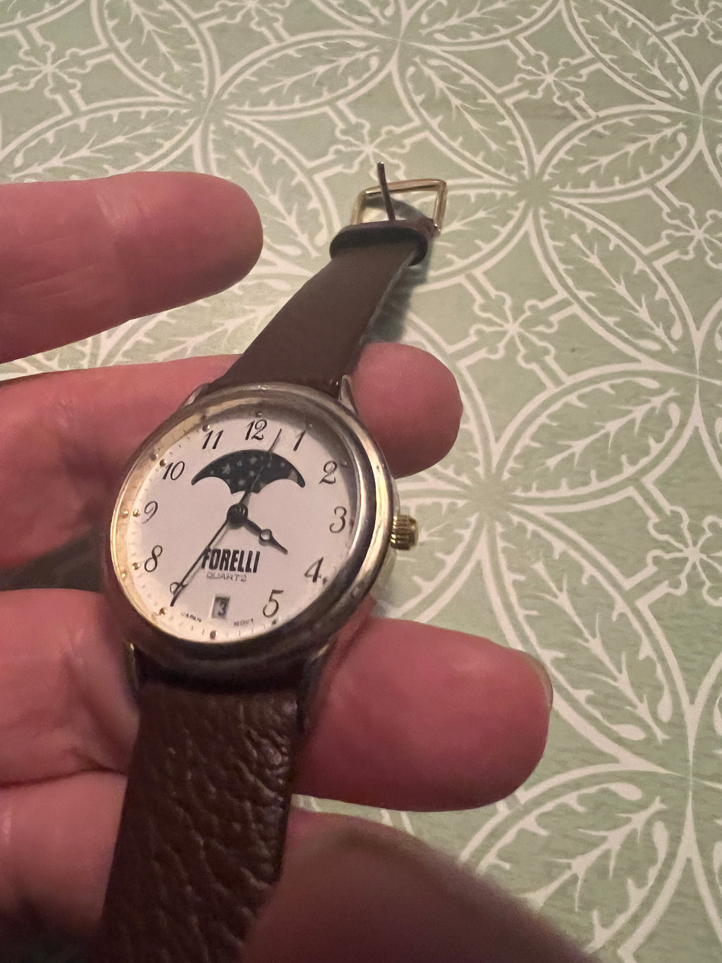 1995 ladies Forelli moon-phase watch. New battery