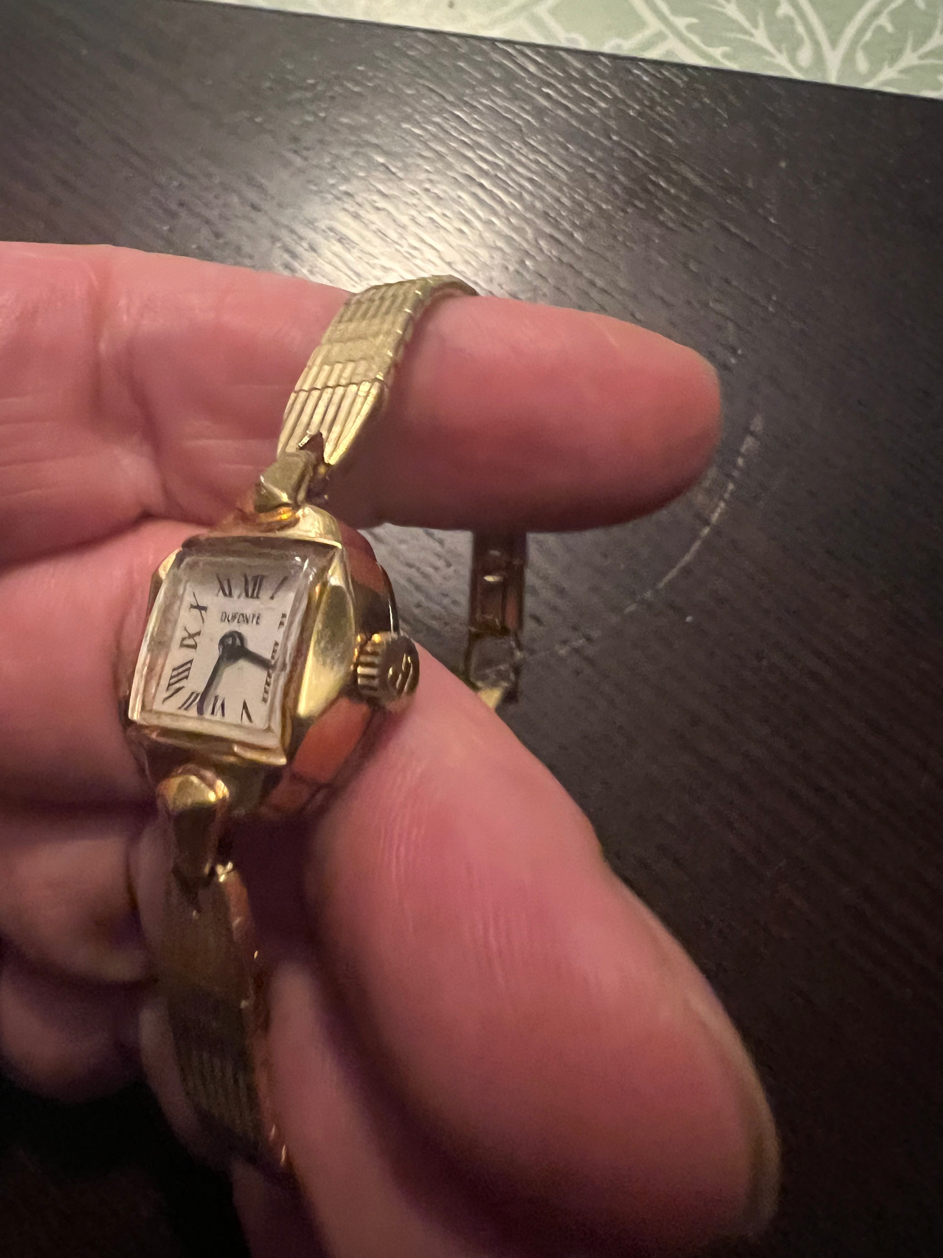 Vintage dainty ladies Dufonte 1960’s winding watch