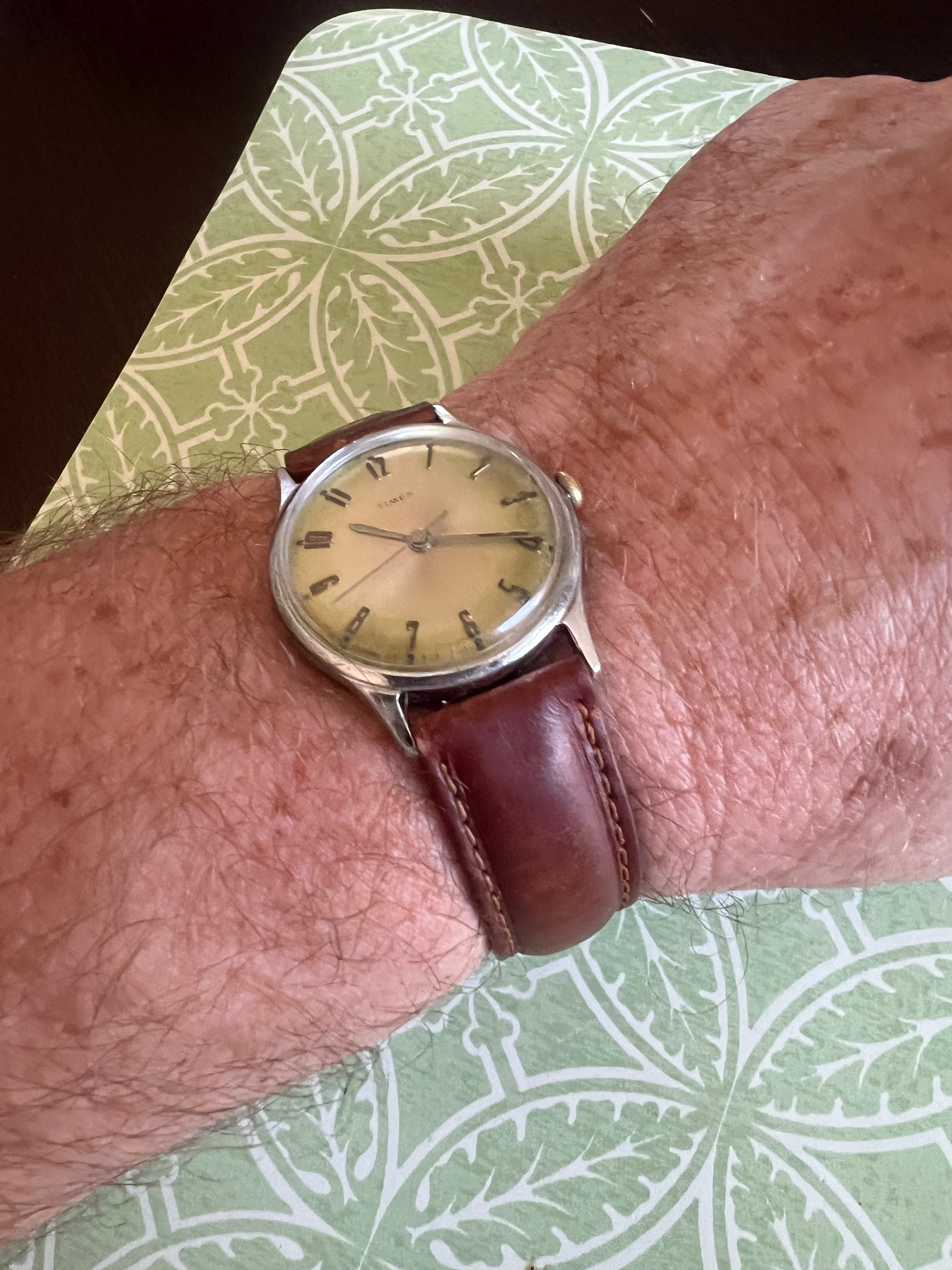 Men’s 1961 Timex winding watch. Serviced and runs perfectly