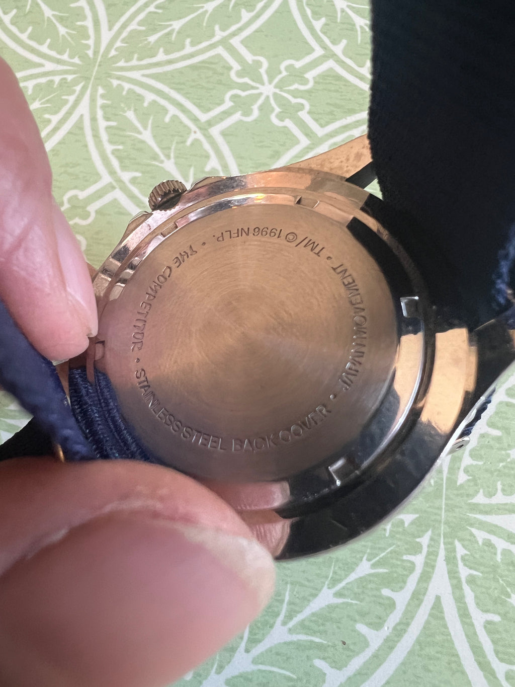 Men’s Dallas Cowboys rotating bezel diver watch. Screw back case. New Gasket, service, and strap.