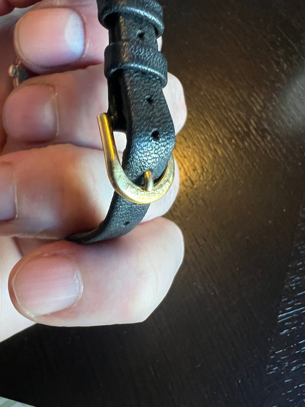 Vintage Timex 377 BA CELL Dainty Leather Analog Women's Watch New Battery.