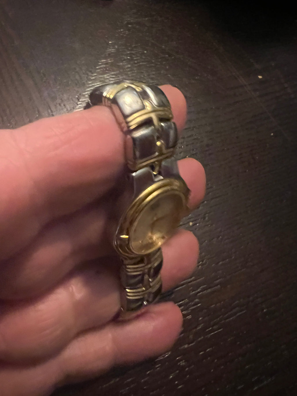 Estate ESQ By Movado Ladies Gold Tone White Dial Roman Numeral Swiss Watch