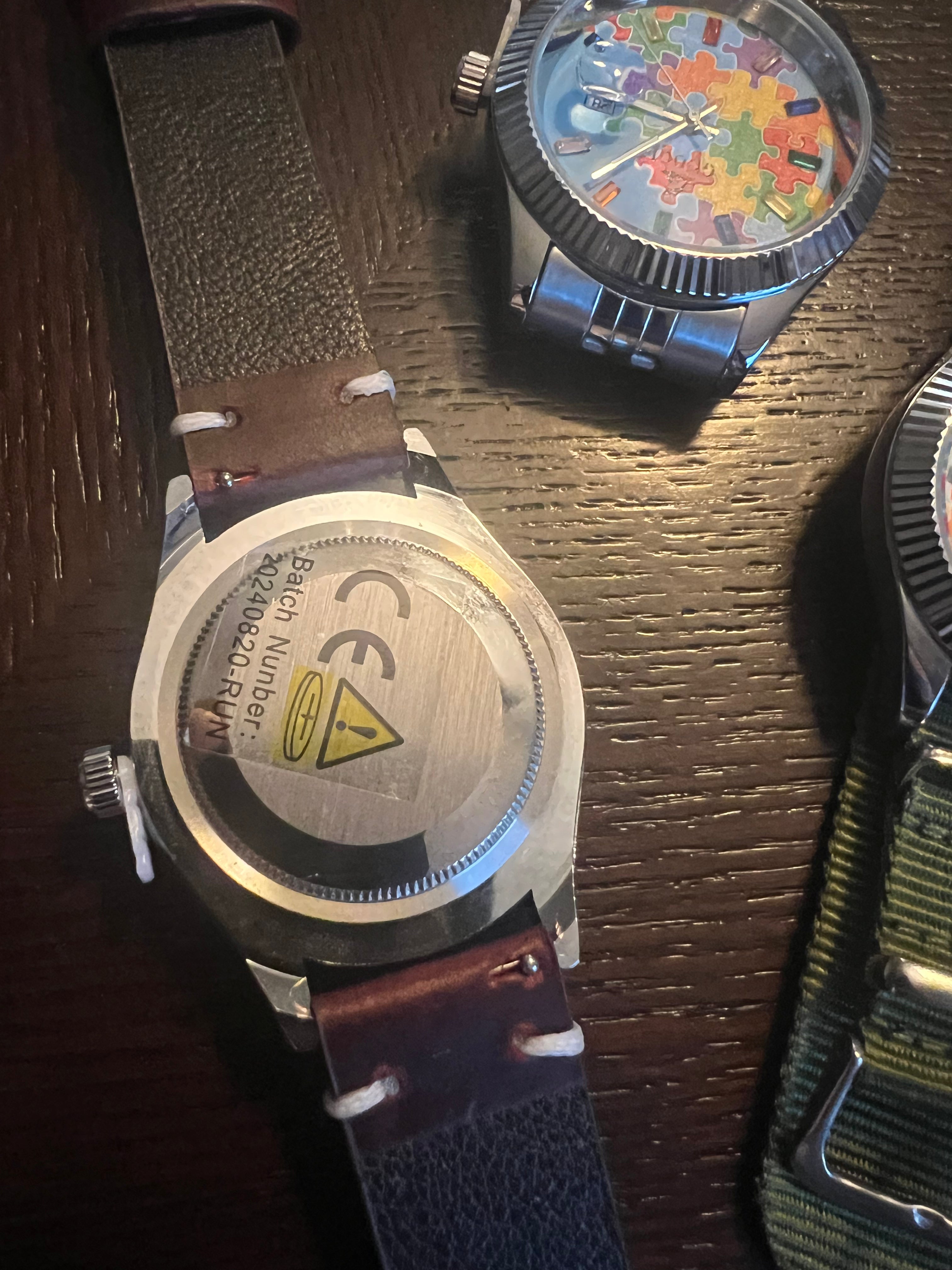 Men’s limited autism awareness watch stainless bracelet lighter blue