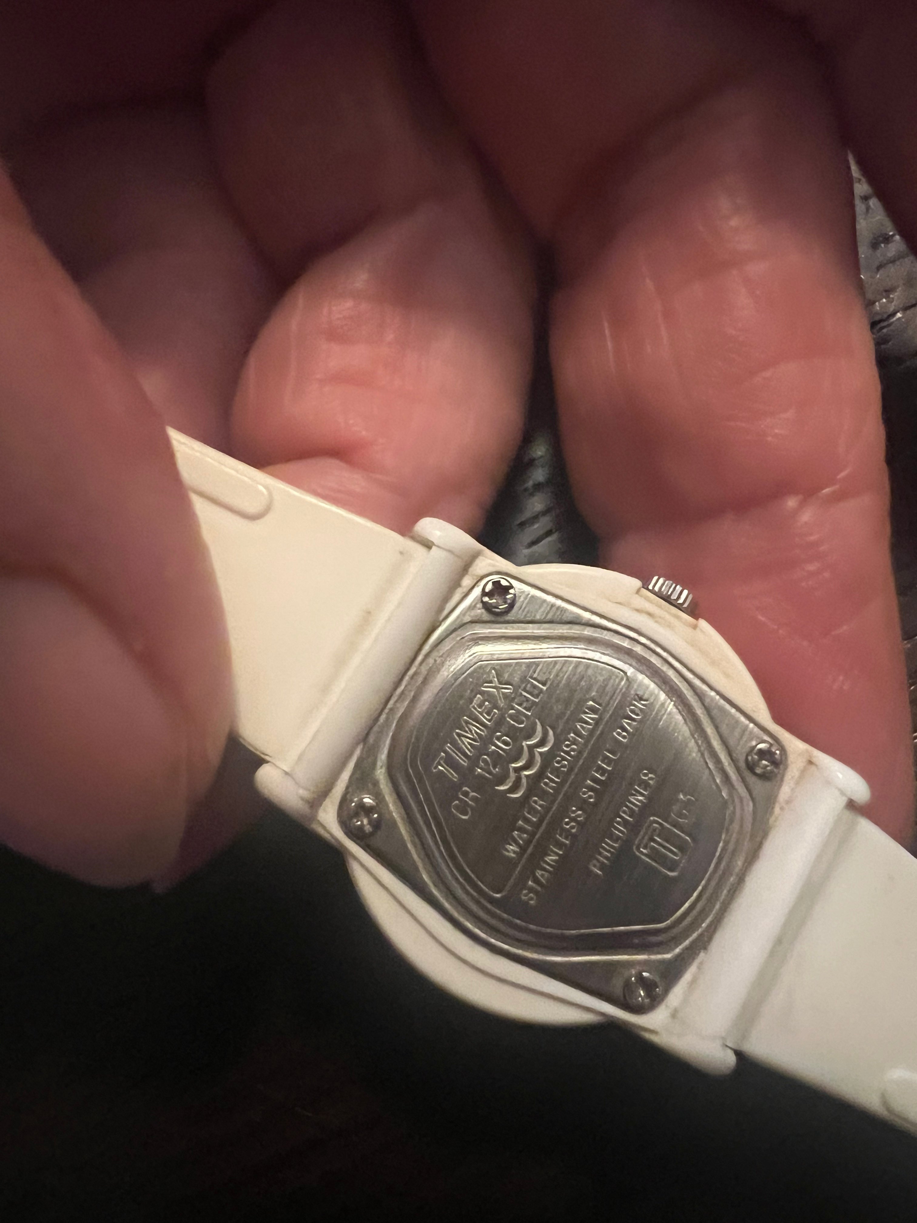 Timex dainty Watch A7 White Case, Women’s, New Battery, 26m