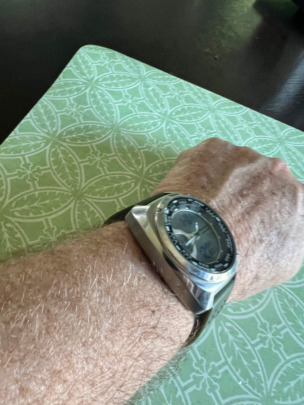 Freestyle Mens Green The Contact Analog Digital Dual Time Date Watch A126-12