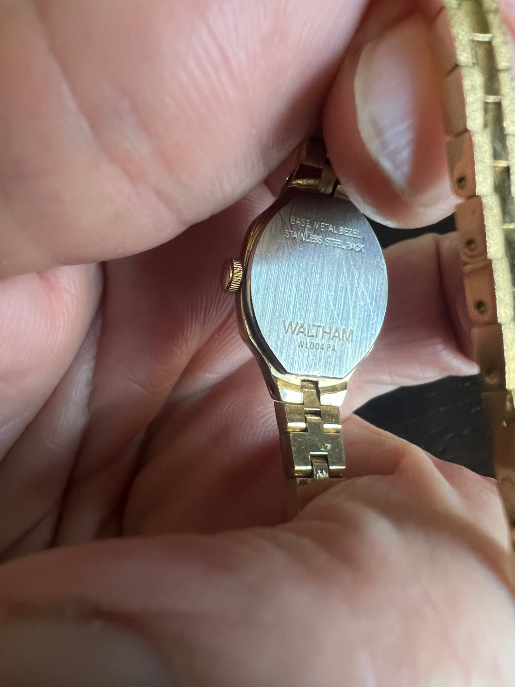 Vintage Waltham, Beauty, Gold Tone, Quartz, Dainty Elegant, New Battery Running