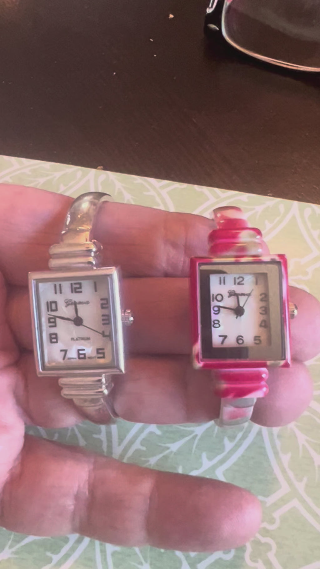 Lot of 2 ladies bangle watches new batteries xlnt condition