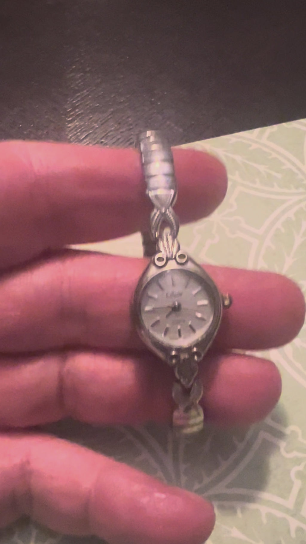 Ladies Collezio vintage dainty silver tone watc