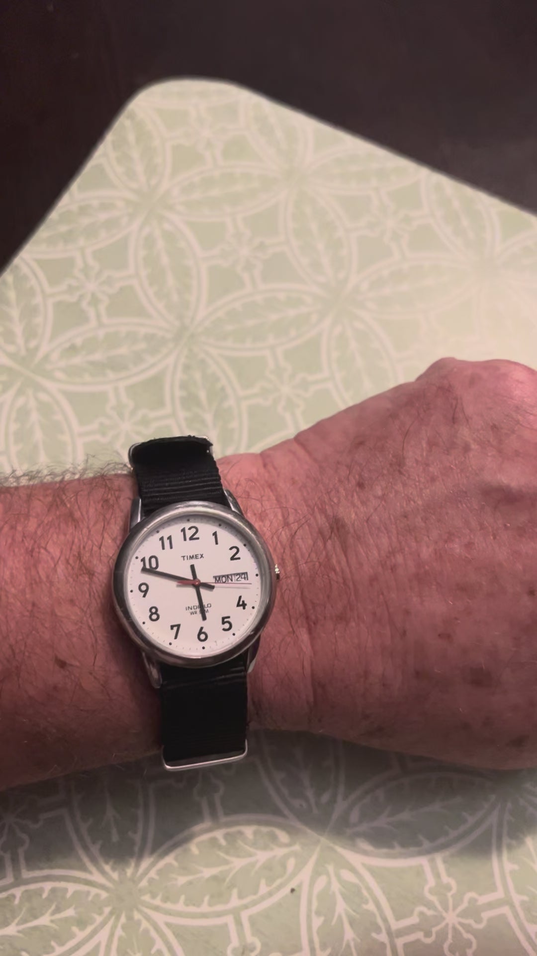 Men’s 90’s Timex Indiglo field watch new battery, crystal, and nato strap