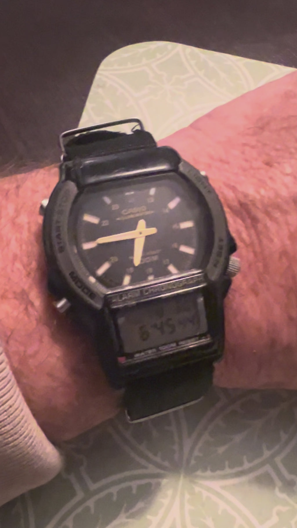 Casio vintage men’s analog/digital watch AW-61