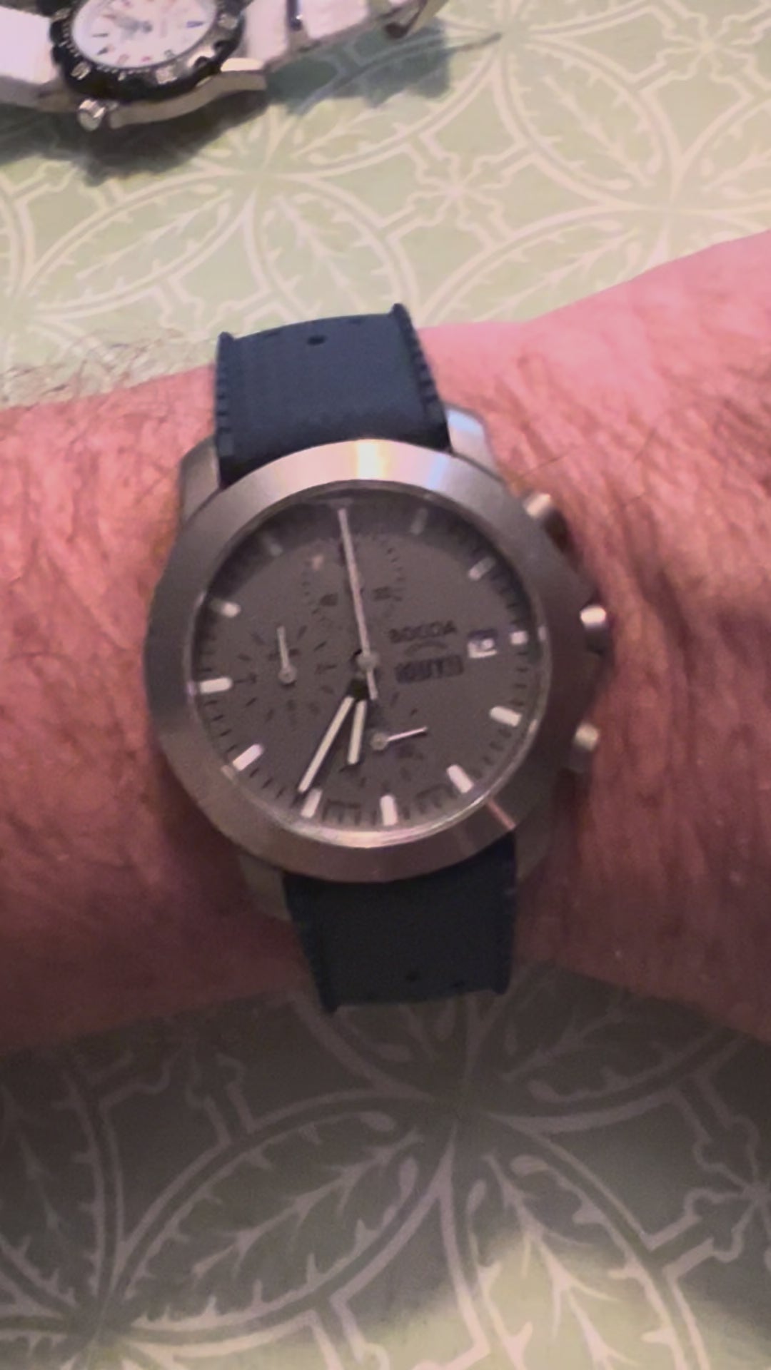 Boccia Titanium Sapphire Crystal OUTSIDE Men's Watch - Chronograph Field Watch