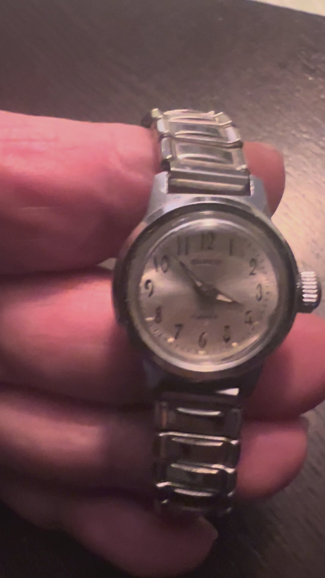 Vintage 1963 Gruen dainty ladies winding watch. Runs great