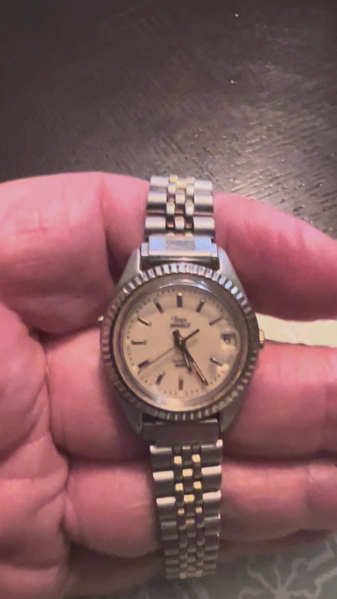 Ladies dainty Timex Indiglo watch fluted bezel new battery-bright glow