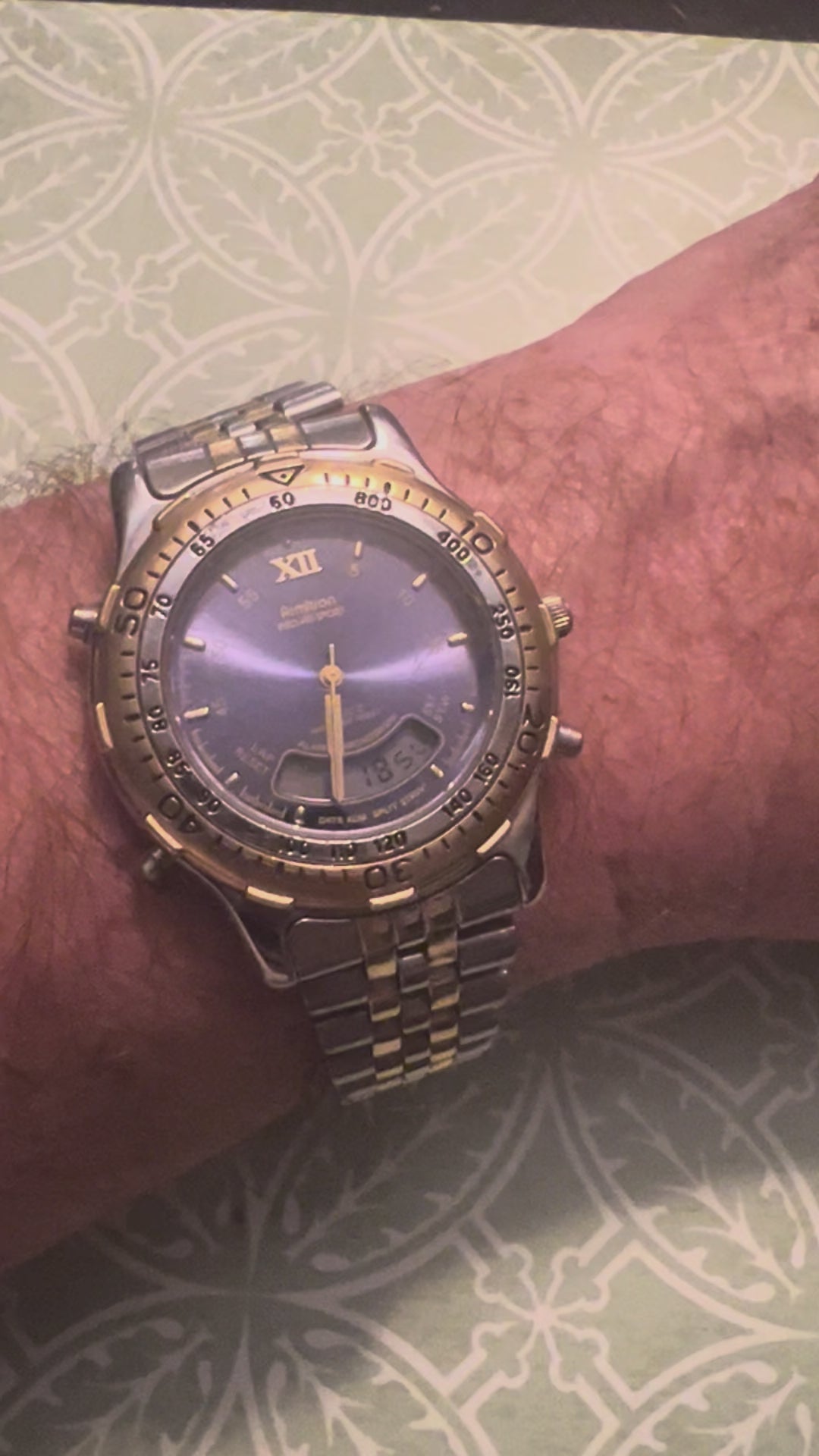 Armitron Pro-All-Sport 20/2803P  Men's Watch 40mm New Battery. Full Links