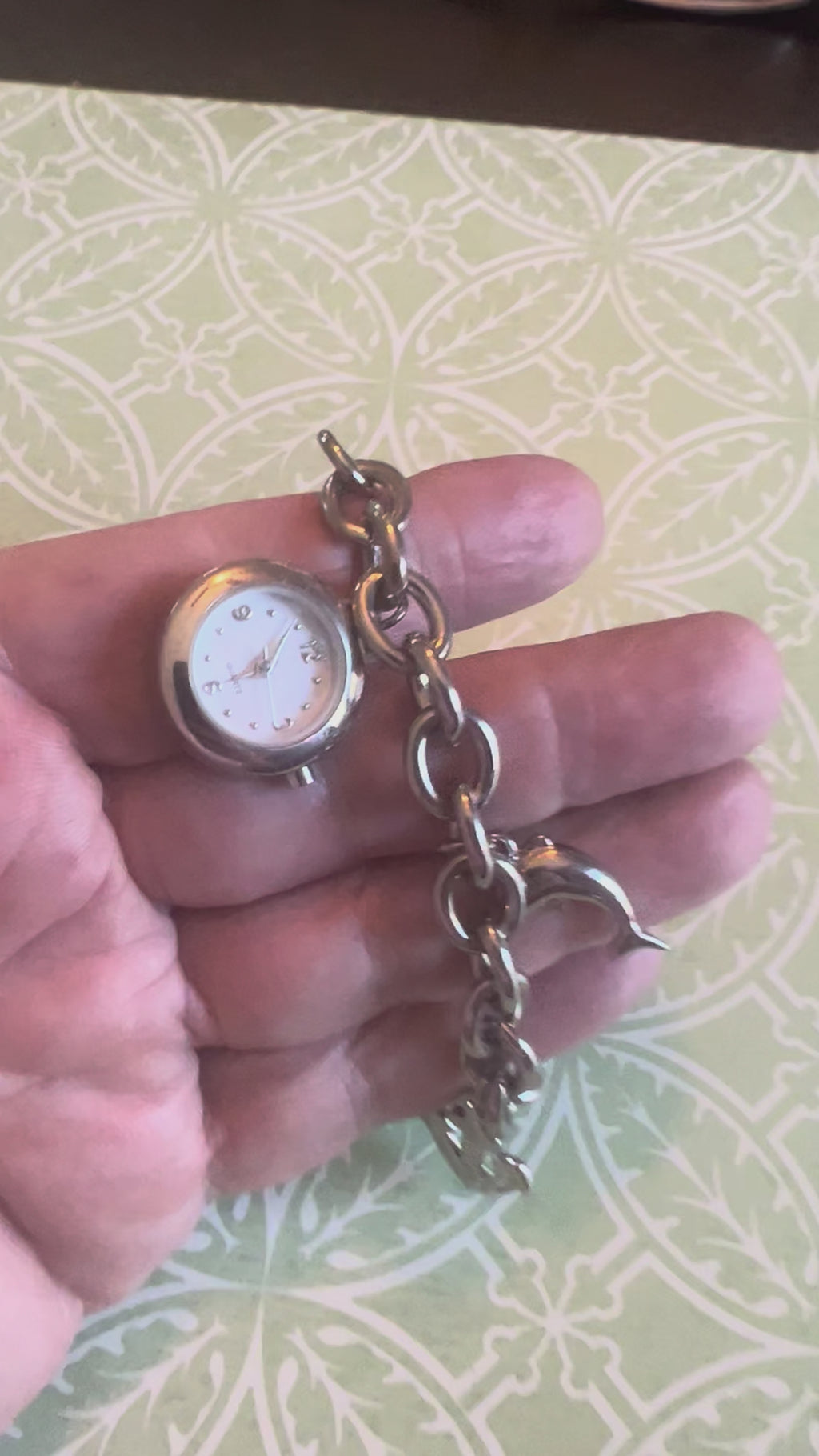 Ladies ocean themed charm bracelet watch. New battery.