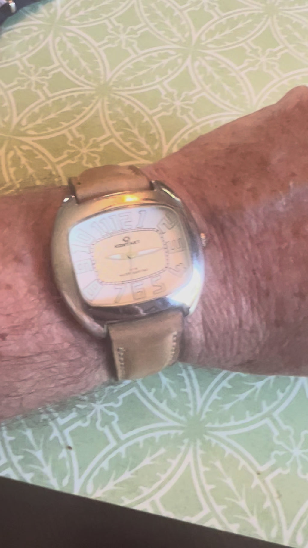 Men’s large rectangular Kontakt brand watch