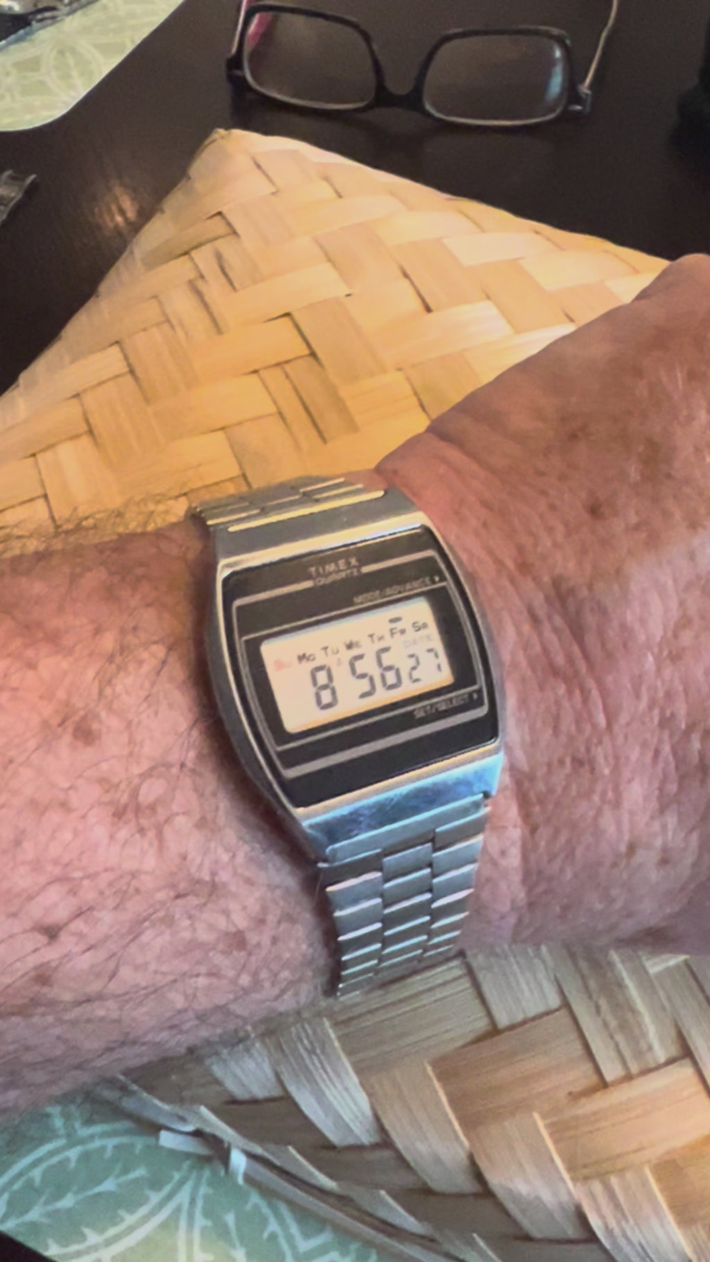 Vintage Men’s Timex K-cell silver tone new battery works perfectly